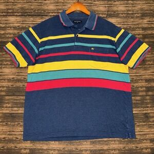 Vintage Monte Carlo Authentic Clothing Polo Shirt Blue Red Yellow Size XL